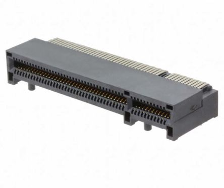 Samtec Serie PCIE Kantensteckverbinder, 1mm, 164-polig, 1-reihig, Vertikal, Buchse, SMD