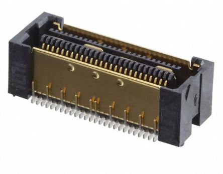 Samtec Conector Hembra Para PCB Serie QFS, De 32 Vías En 2 Filas, Paso 0.635mm, Montaje En Orificio Pasante, Para Soldar