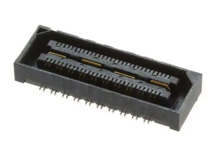 Samtec Conector Hembra Para PCB Ángulo De 90° Serie QSH-RA, De 40 Vías En 2 Filas, Paso 0.55mm, Montaje En Orificio