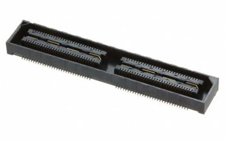 Samtec Conector Hembra Para PCB Ángulo De 90° Serie QSH-RA, De 120 Vías En 2 Filas, Paso 0.55mm, Montaje En Orificio