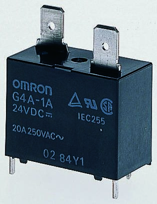 Omron/欧姆龙中间继电器_G4A1AE5DC_20A/单极常开