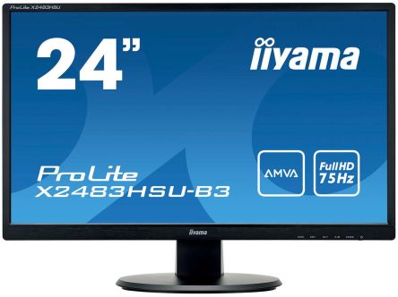 Iiyama Monitor ProLite, 24Zoll, Auflösung Max.1920 X 1080pixels LED