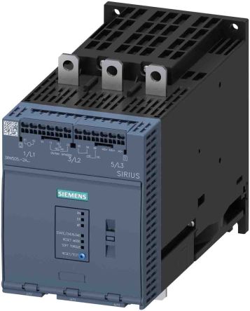 Siemens 3RW50 Sanftstarter 3-phasig 90 KW, 200 → 480 V Ac / 143 A