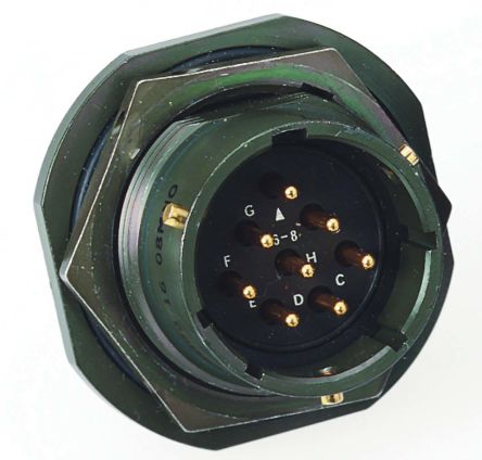 Amphenol Limited Conector Circular MIL-DTL-26482 Macho Serie 62GB De 6 Vías Macho, Cable
