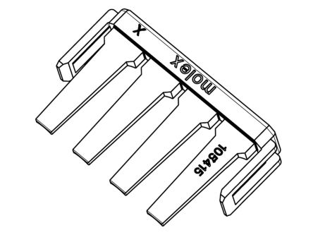 Molex Halterung Für Deckt Die Anforderungen Für Die Anwendung Von Mega-Fit-Draht Mit 5,70 Mm Rastermaß Auf, 105415