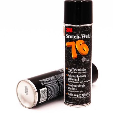 3M Adhesivo En Spray Scotch-Weld 76 De Color Beige, Lata De 500 Ml