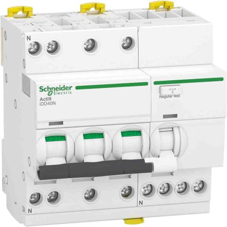 Schneider Electric Haushalts-MCB Leitungsschutzschalter Typ C, 3-polig 32A 230V, Abschaltvermögen 7,5 KA Acti 9