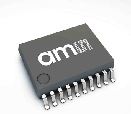 Ams OSRAM Acquisition Des Données, AS8510-ASSM, 2 ADC, No DACs / 2 ADCs DAC, 16 Bits, 2000μs, SSOP 20 Broches