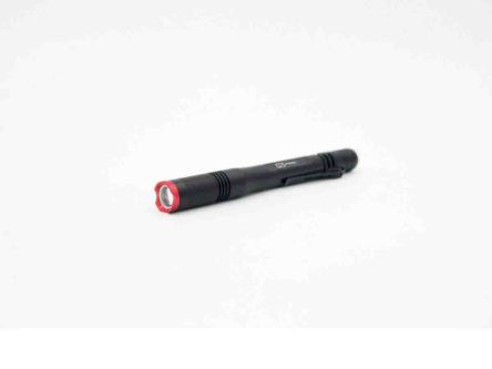 RS PRO Stift-Taschenlampe LED Schwarz, Rot Im Alu-Gehäuse, 180 Lm, 150 Mm