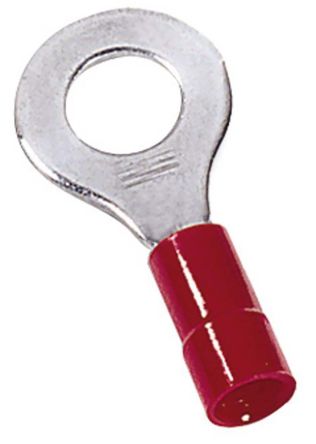 MECATRACTION Cosses à œillet, Isolé, Rouge, 1,5mm², M6, 12.5mm, Série 51000