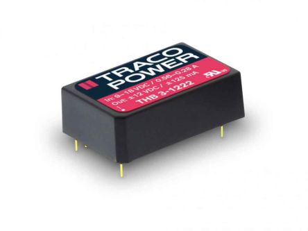 TRACOPOWER THB 3 DC/DC-Wandler 3W 48 V Dc IN, 12V Dc OUT / 250mA 4.8kV Dc
