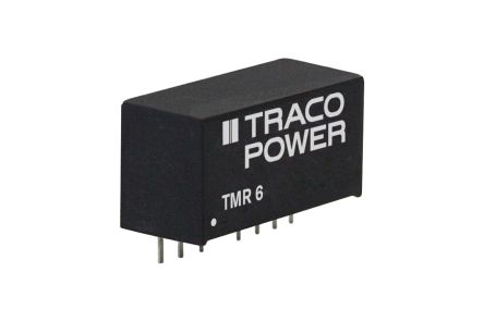 TRACOPOWER TMR 6 DC-DC Converter, 24V Dc/ 250mA Output, 4.5 → 9 V Dc Input, 6W, Through Hole, +78°C Max Temp