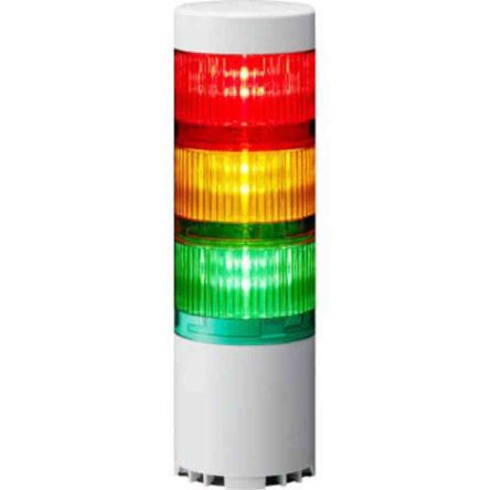 Patlite 多层警示灯 LR6-USB 系列, 3 照明元件, 彩色灯罩, 5 v 直流（ usb 总线电源）电源 红/黄/绿 (带蜂鸣器)