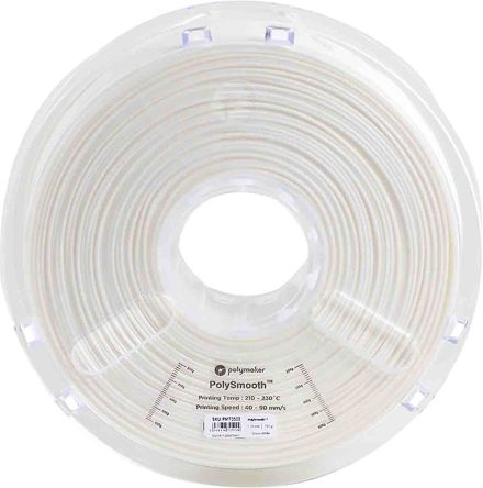 Polymaker PolySmooth 3D-Drucker Filament, Weiß, 1.75mm, FDM, 750g