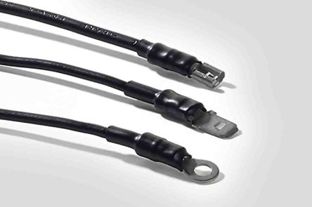 HellermannTyton Heat Shrink Tubing, Black 3.2mm Sleeve Dia. X 1m Length 3:1 Ratio, TCN30 Series