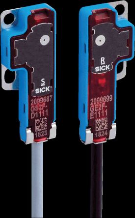 Sick G2F Kubisch Optischer Sensor, Durchgangsstrahl, Bereich 60 Mm, PNP Ausgang, Anschlusskabel
