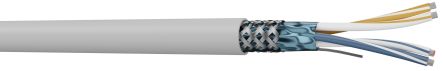 RS PRO Data Cable, 2 Pairs, 4 Cores, 0.22 mm², Screened, 24 AWG, 100m, Screened Shield