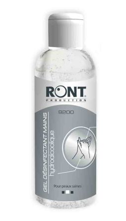 Ront Production Gel Hydroalcoolique, Inodore, 1 Bouteille 100 Ml