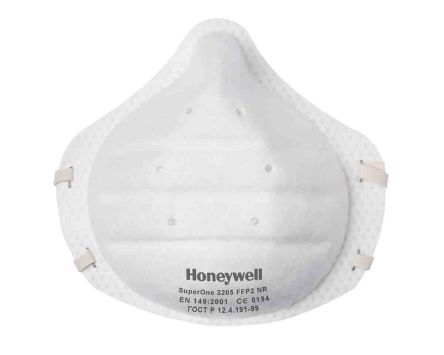 Honeywell Safety Honeywell 3205 FFP2 Staubschutzmaske, Vergossen EN 149:2001+A1:2009, Weiß, 30 Stück