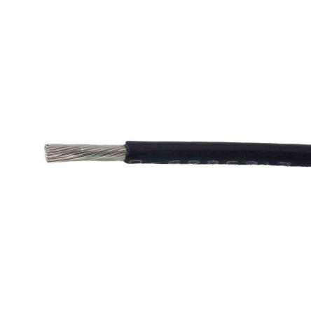 Alpha Wire 67010 Series Black 1 Mm² Hook Up Wire, 17 AWG, 56/0.16 Mm², 50m, Polyphenylene Ether Insulation
