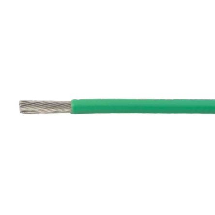 Alpha Wire Einzeladerleitung 1 Mm², 17 AWG 50m Grün Polyphenylenether Isoliert 56/0,16 Mm² Litzen UL11028