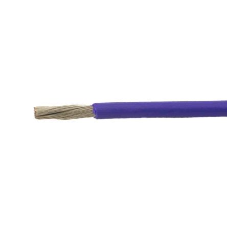 Alpha Wire Einzeladerleitung 0,25 Mm², 24 AWG 50m Violett Polyphenylenether Isoliert Ø 0.64mm 32/0,10 Mm² Litzen UL11028