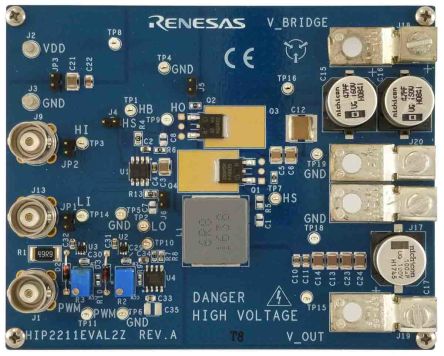 Renesas Electronics Kit De Développement Driver Demi-pont Hip2211 HIP2211EVAL2Z-RS