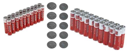 RS PRO Kit De Batterie 1.5V Alcaline, 3.1Ah
