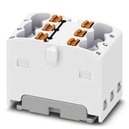 Phoenix Contact Einsteck Verteilerblock 6-polig, 14 AWG, 17.5A / 450 V, 2.5mm², Polyamid, IP20