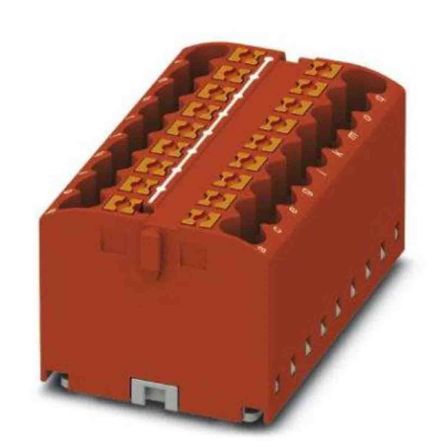 Phoenix Contact Einsteck Verteilerblock 18-polig, 12 AWG, 24A / 450 V, 4mm², Polyamid, IP20