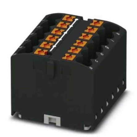 Phoenix Contact Einsteck Verteilerblock 12-polig, 12 AWG, 24A / 450 V, 4mm², Polyamid, IP20