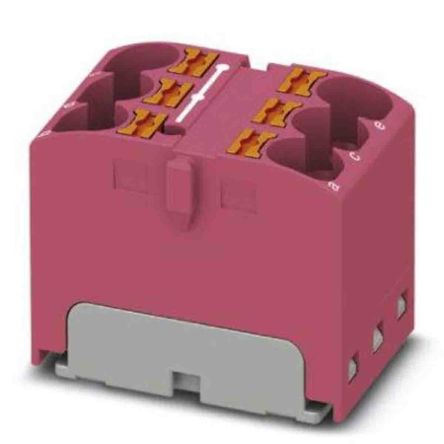 Phoenix Contact Einsteck Verteilerblock 6-polig, 10 AWG, 32A / 450 V, 6mm², Polyamid, IP20