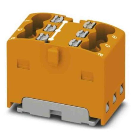 Phoenix Contact Einsteck Verteilerblock 6-polig, 14 AWG, 17.5A / 450 V, 2.5mm², Polyamid, IP20