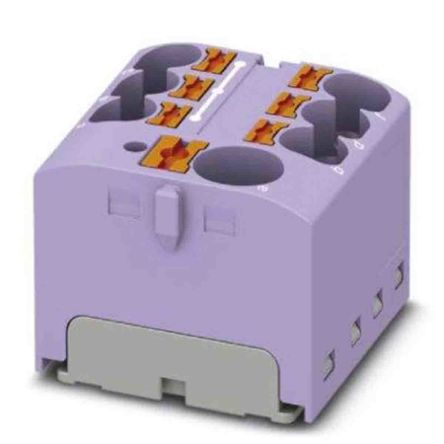 Phoenix Contact Einsteck Verteilerblock 7-polig, 10 AWG, 32A / 450 V, 6mm², Polyamid, IP20