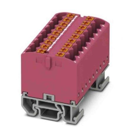 Phoenix Contact Einsteck Verteilerblock 18-polig, 12 AWG, 24A / 690 V, 4mm², Polyamid, IP20