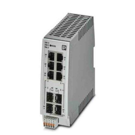 Phoenix Contact Conmutador Ethernet 2702334, 4 Puertos RJ45, Montaje Carril DIN, 100Mbit/s