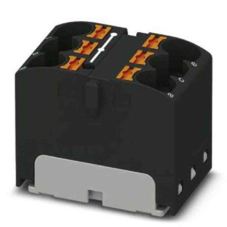 Phoenix Contact Einsteck Verteilerblock 6-polig, 10 AWG, 32A / 450 V, 6mm², Polyamid, IP20
