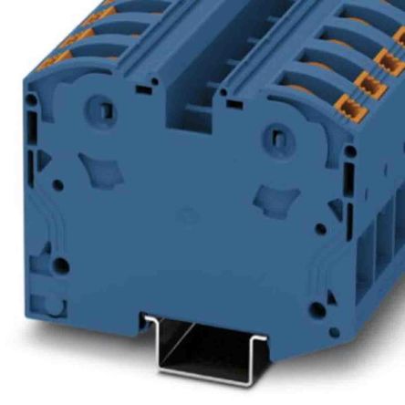 Phoenix Contact PTPOWER 35 Series Blue Non-Fused DIN Rail Terminal, 2.5 → 35mm², Push In Termination