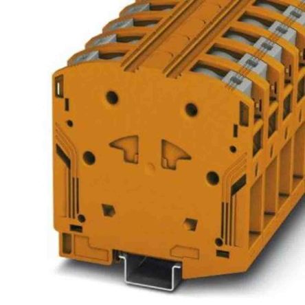 Phoenix Contact PTPOWER 50 DIN-Schienen Anschlussklemmenblock Orange, 10 → 70mm², 1000, 1500 V Ac, V Dc / 150A