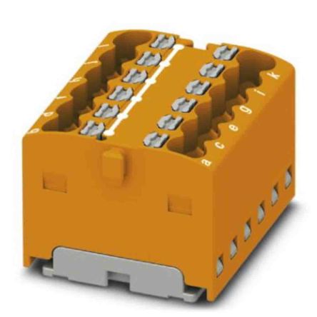 Phoenix Contact Einsteck Verteilerblock 12-polig, 14 AWG, 17.5A / 450 V, 2.5mm², Polyamid, IP20