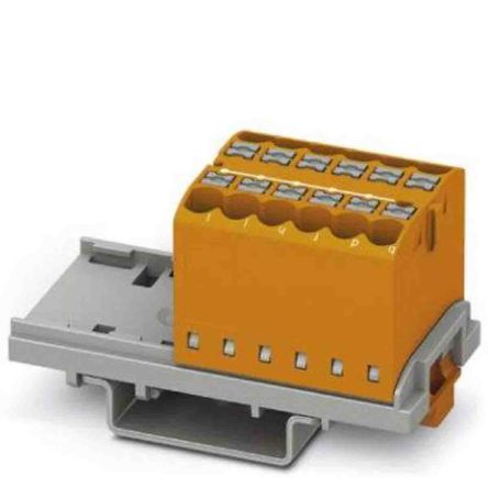 Phoenix Contact Einsteck Verteilerblock 12-polig, 12 AWG, 24A / 690 V, 4mm², Polyamid, IP20