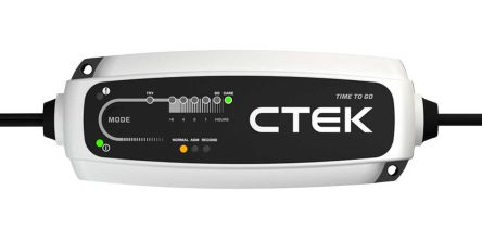 CTEK CT5 TIME TO GO Akkuladegerät Für 1 Bleisäure Akkus, 14.55V/5A Mit UK-Stecker