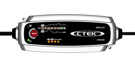 CTEK MXS 5.0 Akkuladegerät Für 1 Bleisäure Akkus, 14.4V/5A Mit UK-Stecker