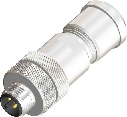 RS PRO Circular Connector, 4 Contacts, Screw, M12 Connector, Plug, Male, IP67