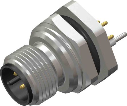 RS PRO Circular Connector, 5 Contacts, Rear Mount, M12 Connector, Plug, Male, IP67