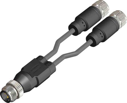 RS PRO Câble D'actionneur 5 Conducteurs, M12 Mâle Vers M12 Femelle, 1m