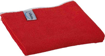 Vikan Basic Microfibre Cloth Lappen Für Allgemeine Reinigung Mikrofaser Box 5 Stk. Rot, 320 X 320mm