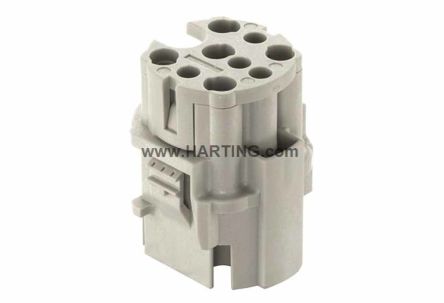 HARTING Heavy Duty Power Connector Module, 20A, Male, Han F+B Series, 4 Contacts
