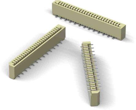Wurth Elektronik WR-FPC Leiterplatten-Stiftleiste Vertikal, 20-polig / 1-reihig, Raster 1.0mm, Ummantelt