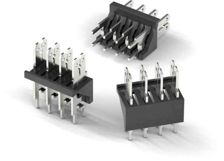 Wurth Elektronik WR-FAST Leiterplatten-Stiftleiste Gewinkelt, 2-polig / 1-reihig, Raster 7.62mm, Ummantelt